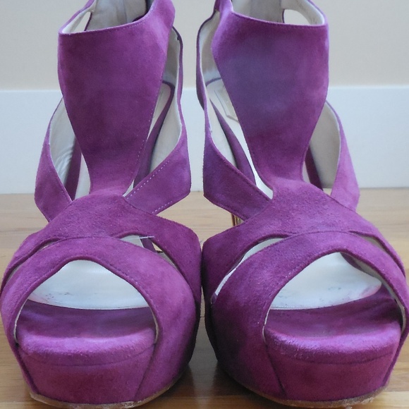 $1190~CHRISTIAN DIOR~Cut Out ILLUSION Wedges~8.5/9 - Picture 4 of 10